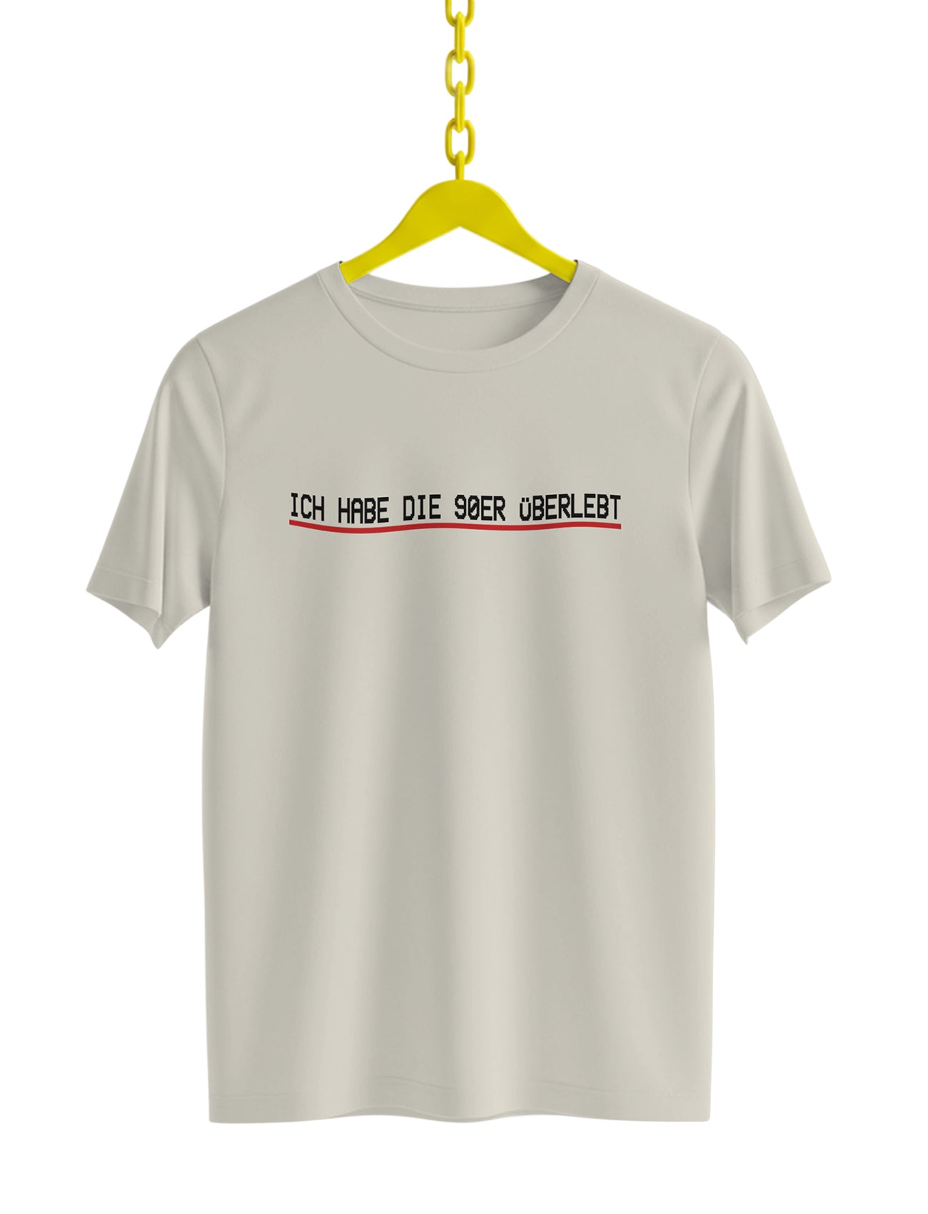 Wir sind am Leben - T-Shirt - 90er überlebt - Off White