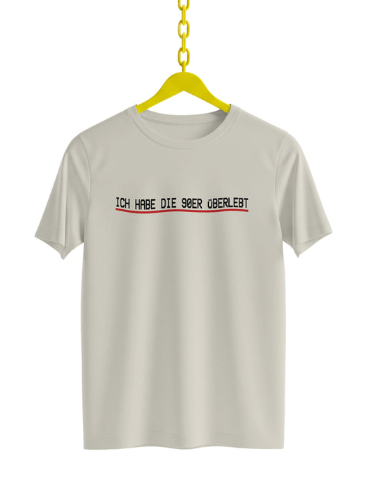Wir sind am Leben - T-Shirt - 90er überlebt - Off White